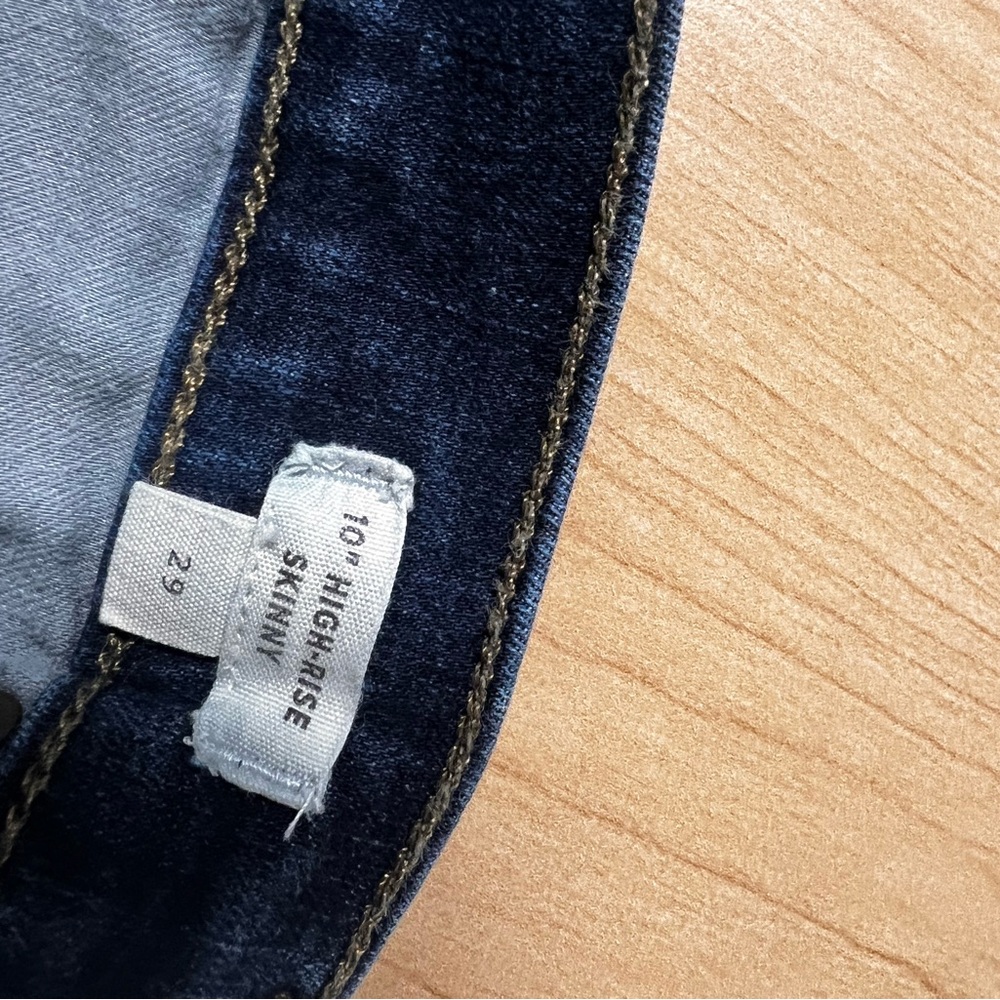 Madewell 10” High Rise Skinny Jeans Size 29 Medium Wash Stretch Denim